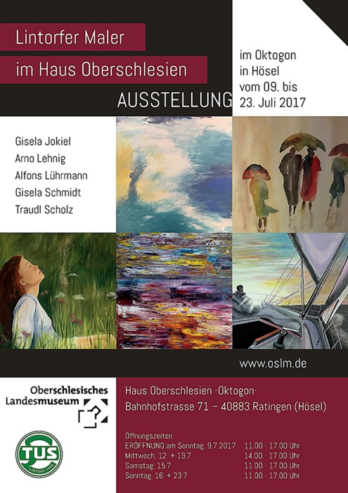 Plakat Kunstausstellung OSLM Juni 2017 ohne Schnittmarken